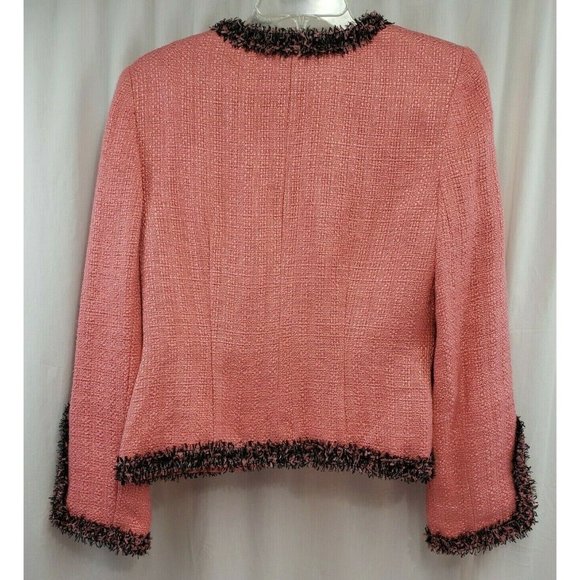 APT. 9 Skirt Suit 2-PC Pink Black Tweed Elegant Skirt Suit Lined Size 10 - Picture 7 of 12